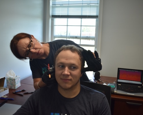 EEG measuring scalp
