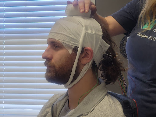EEG head wrap step 5